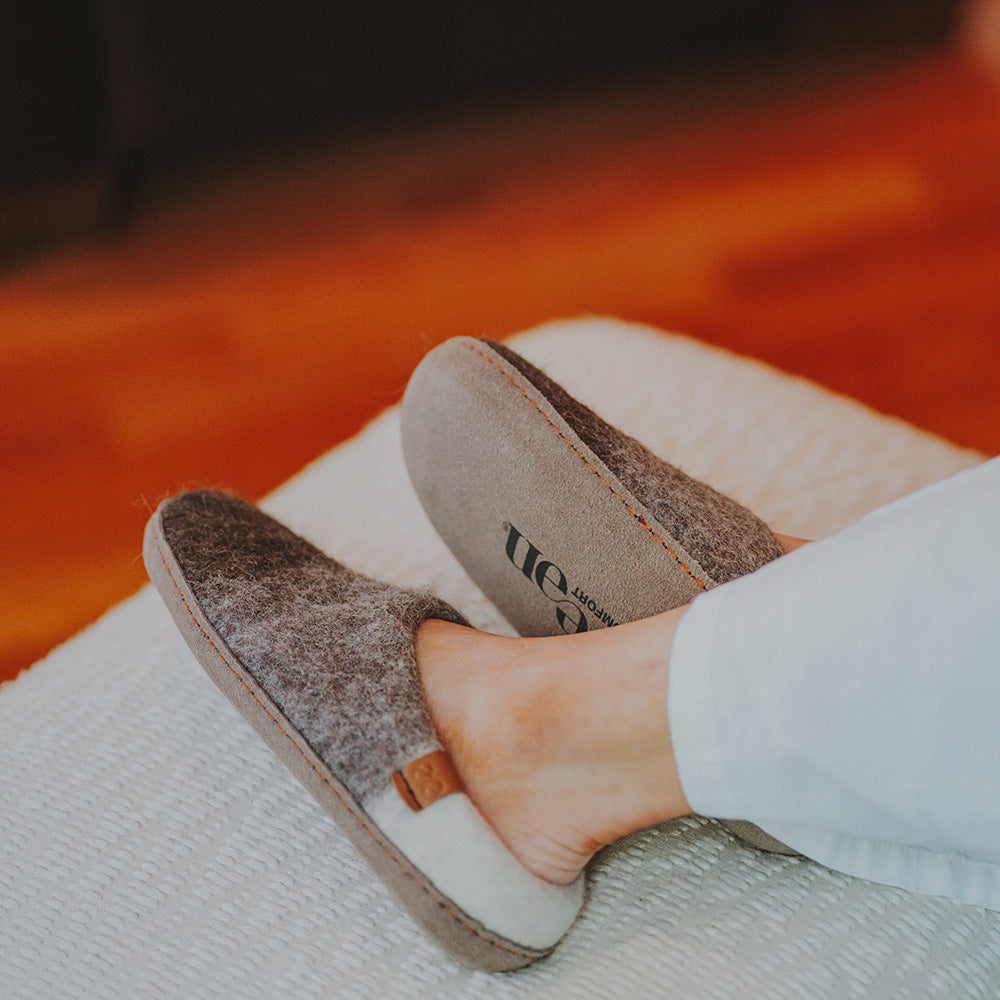 Green Comfort Tri-Color Slippers