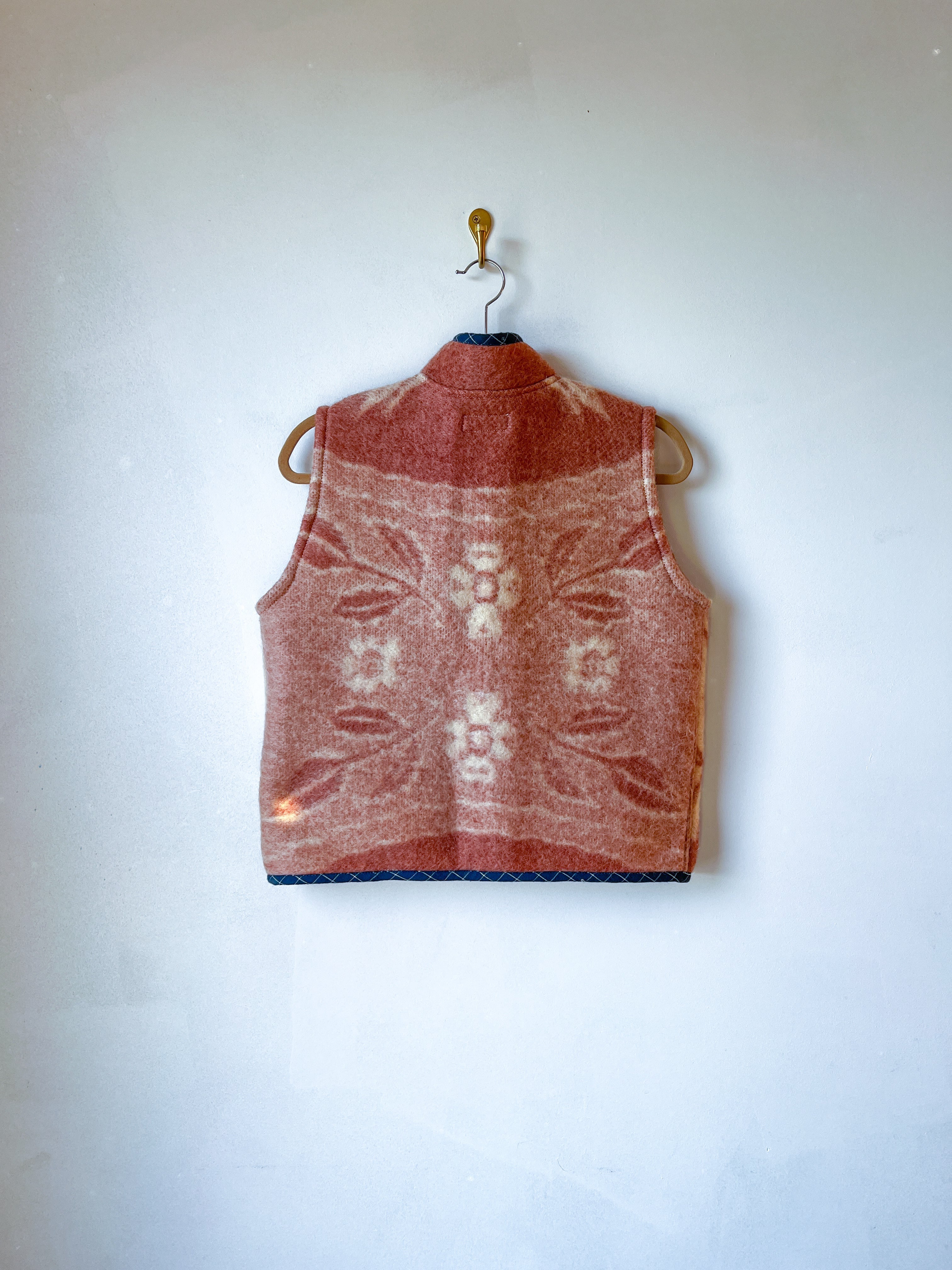 One-of-a-Kind: Vintage Golden Dawn Wool Blanket Vest #2 (XS-M)