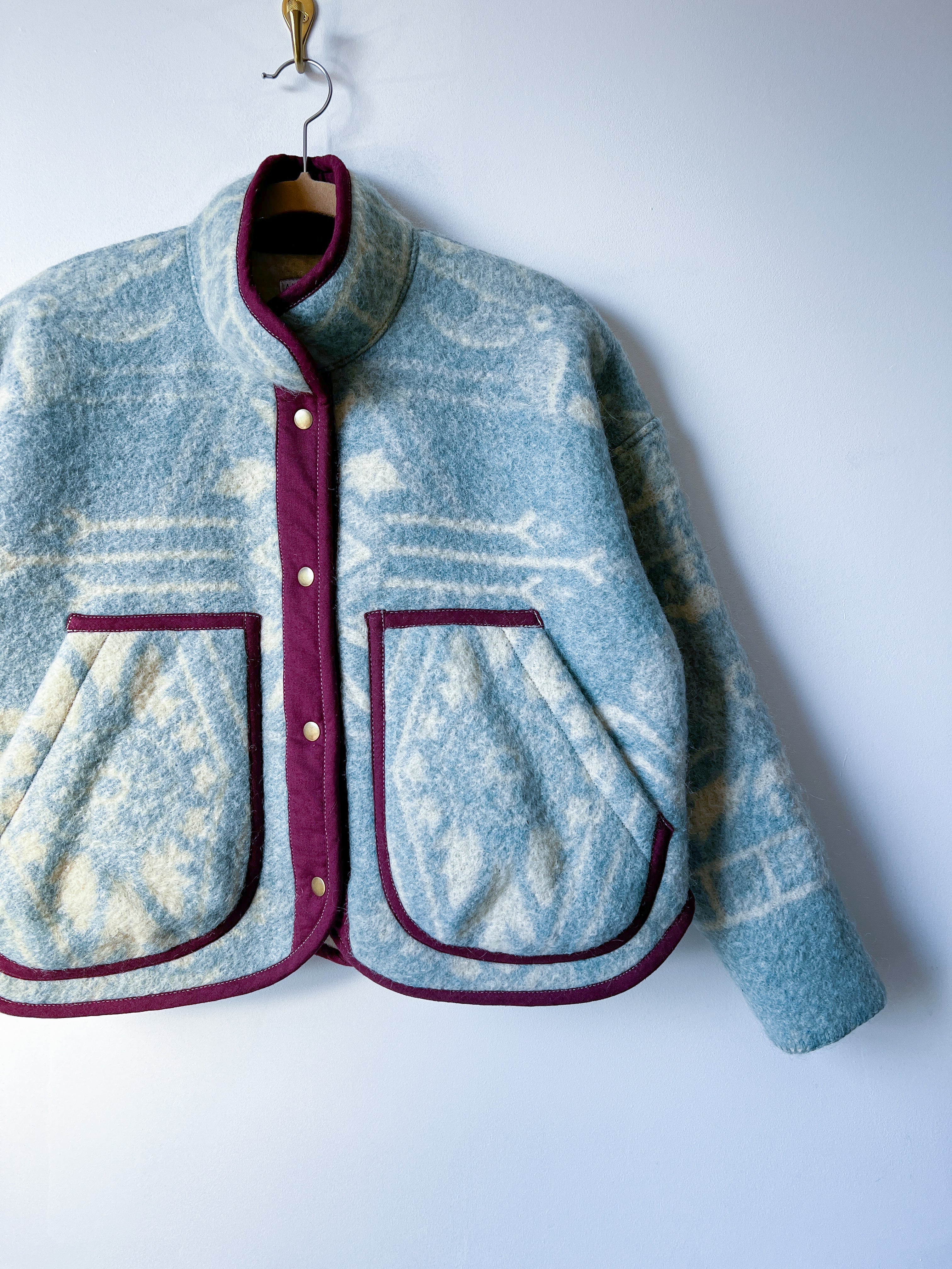 One-of-a-Kind: Orr Health Wool Blanket Flora Jacket (S)