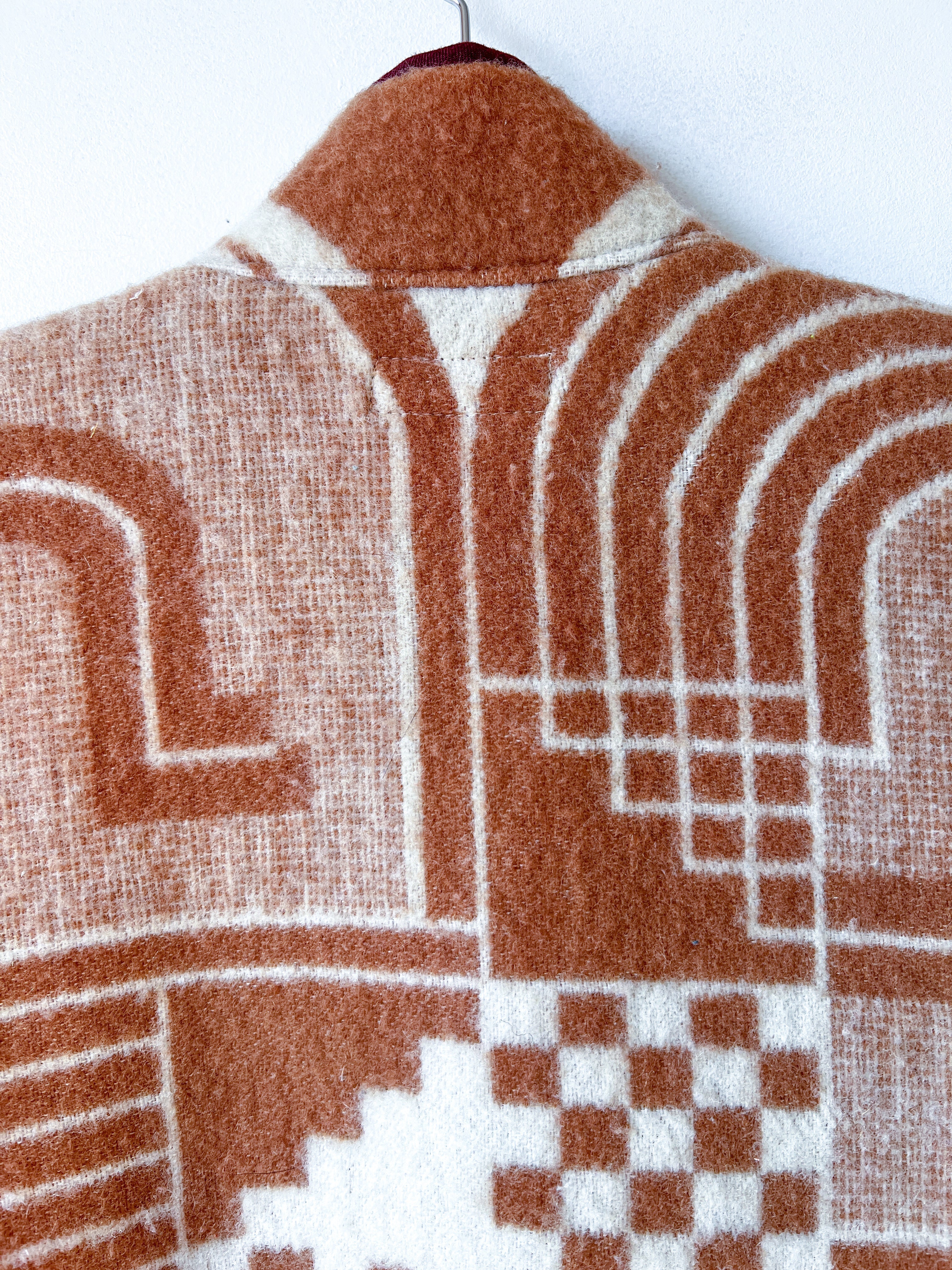 One-of-a-Kind: Vintage Mod Geometric Blanket Flora Jacket (S)