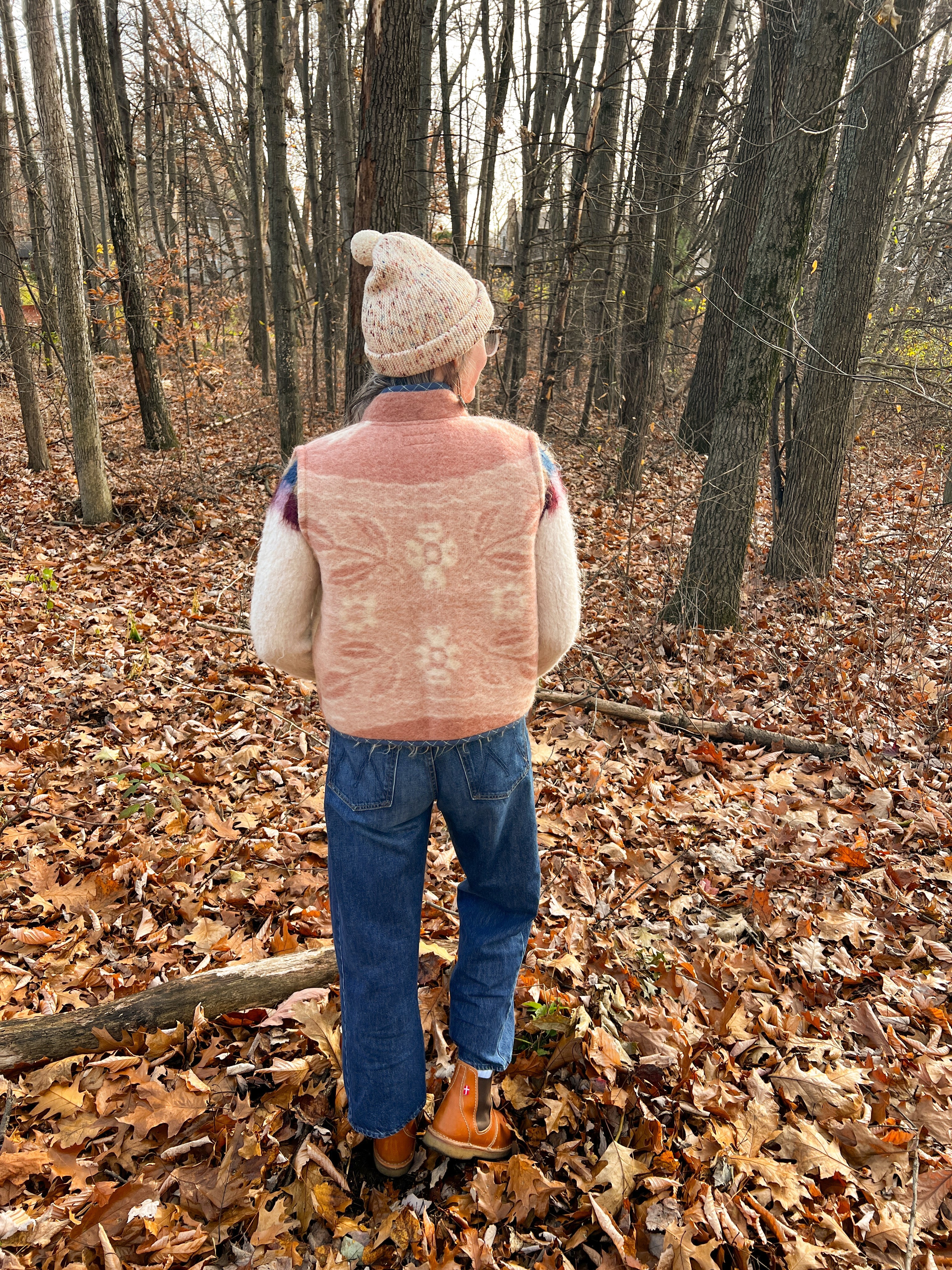 One-of-a-Kind: Vintage Golden Dawn Wool Blanket Vest #2 (XS-M)