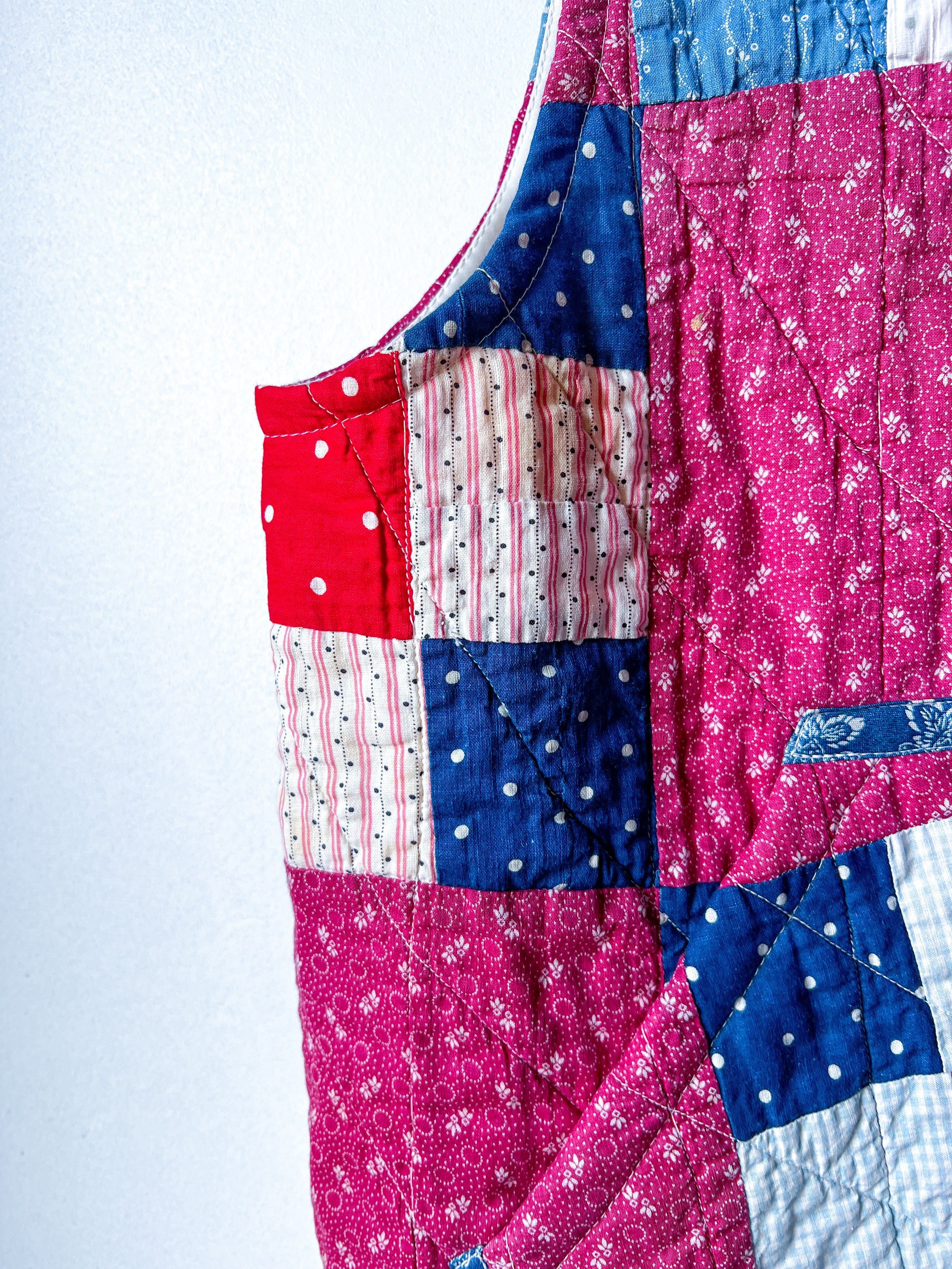 One-of-a-Kind: Nine Patch Quilt Vest (L/XL)