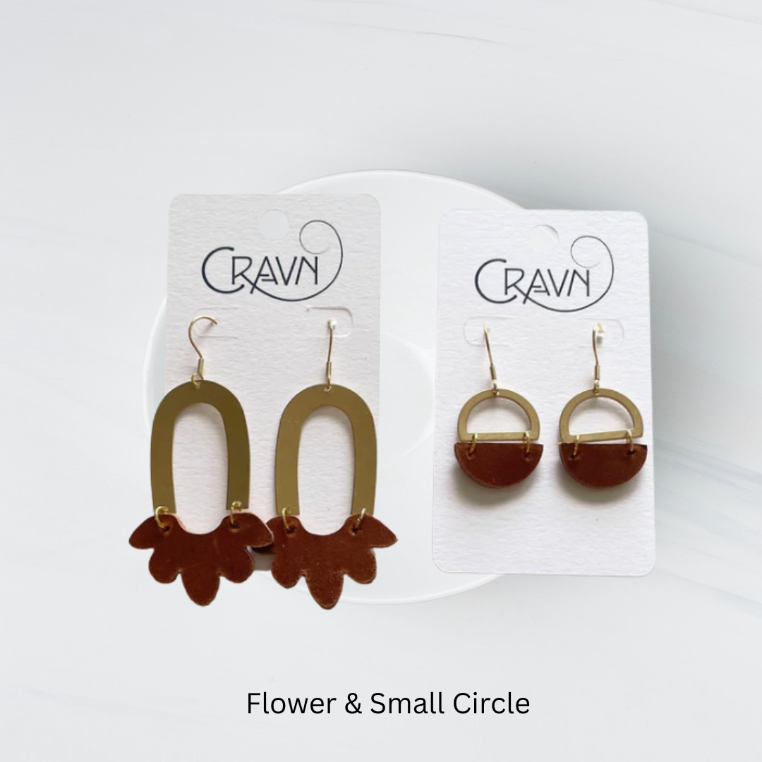 Duckfeet Box Handle Earrings