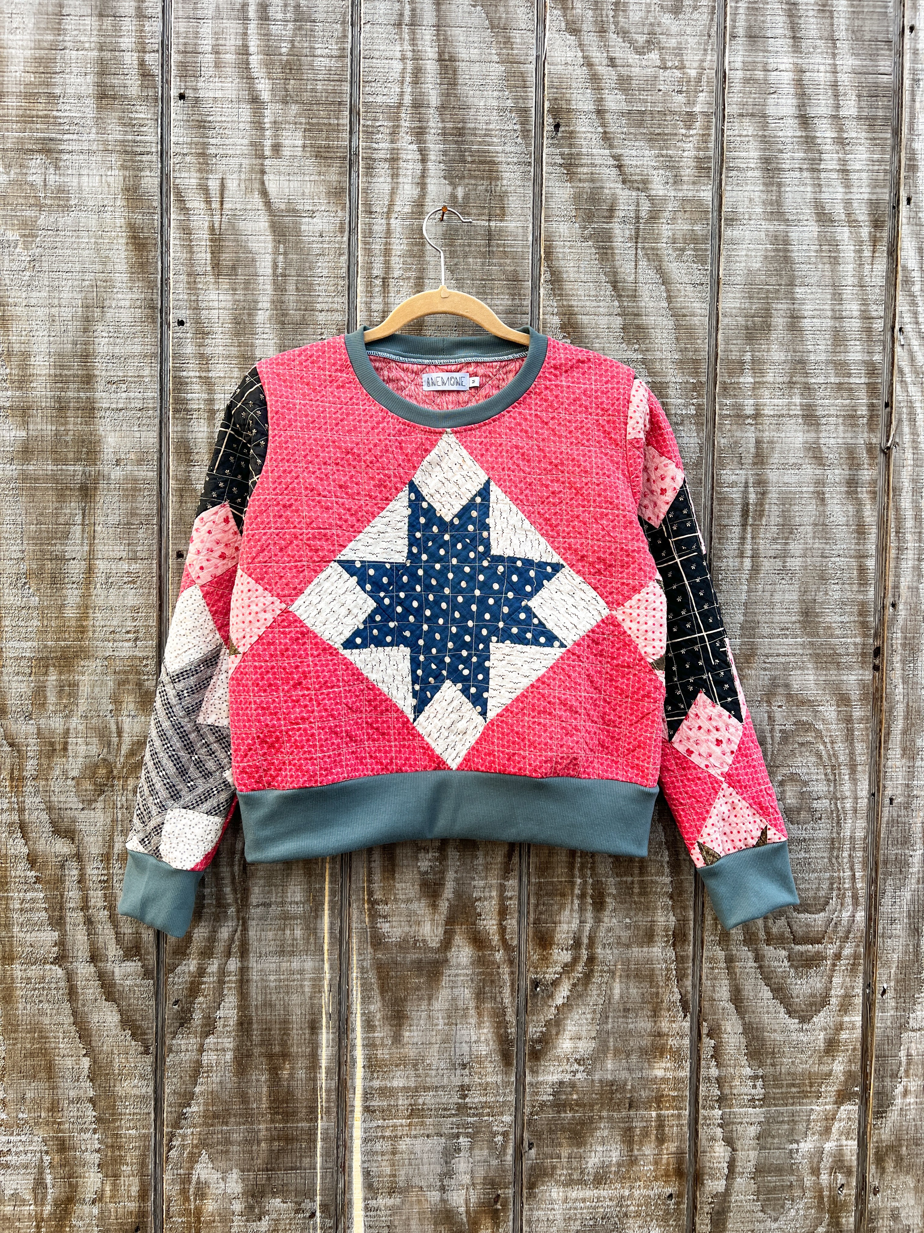 One-of-a-Kind: Square and Points Pullover (M)