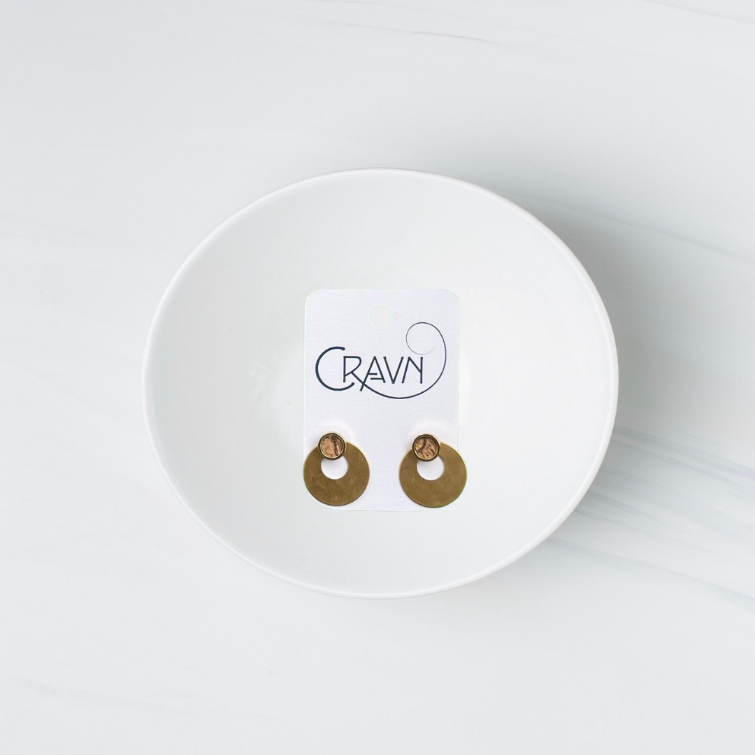 Interchangeable Studs - Brass Circles