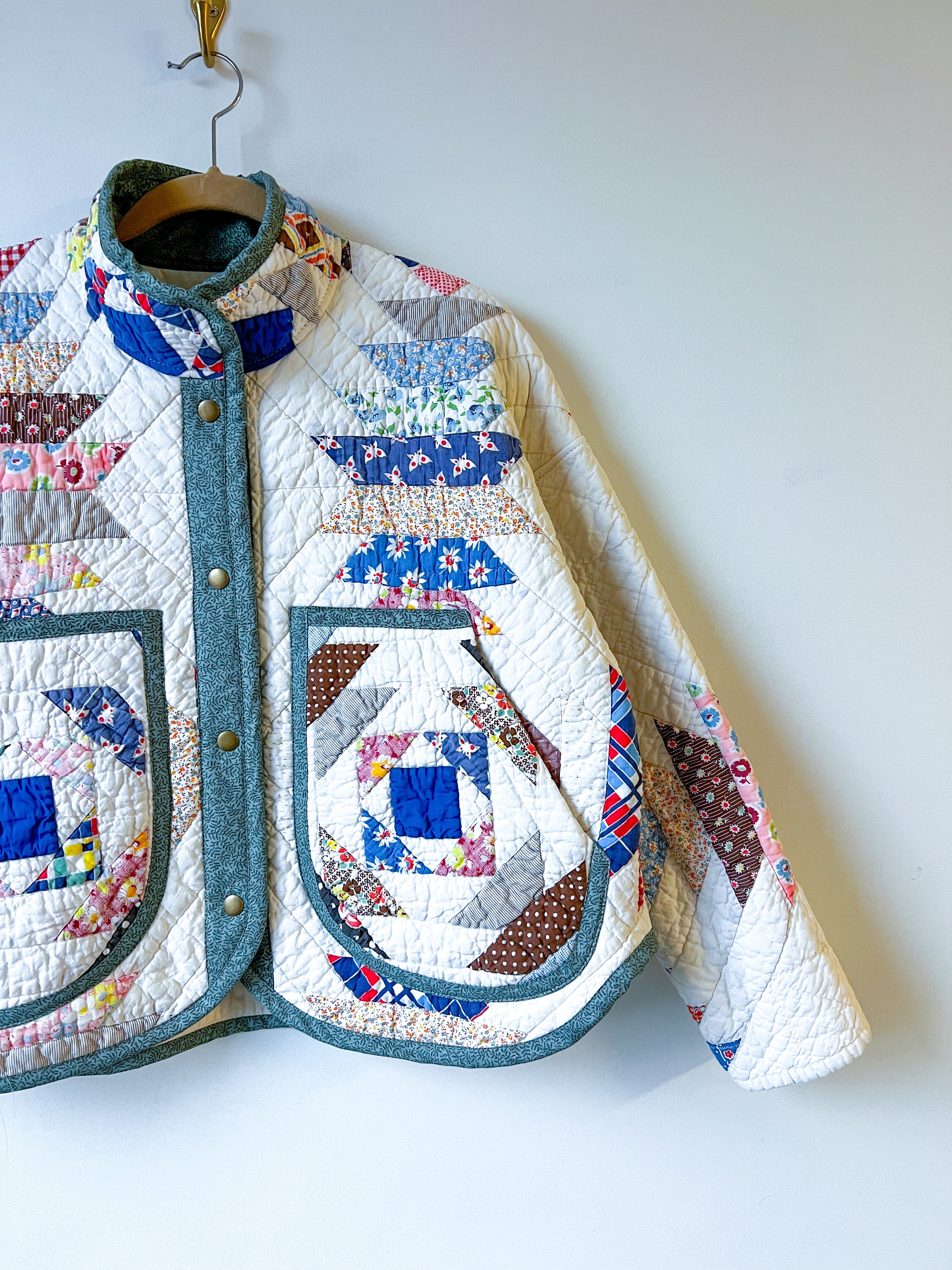 One-of-a-Kind: Pineapple Block Flora Jacket (S)