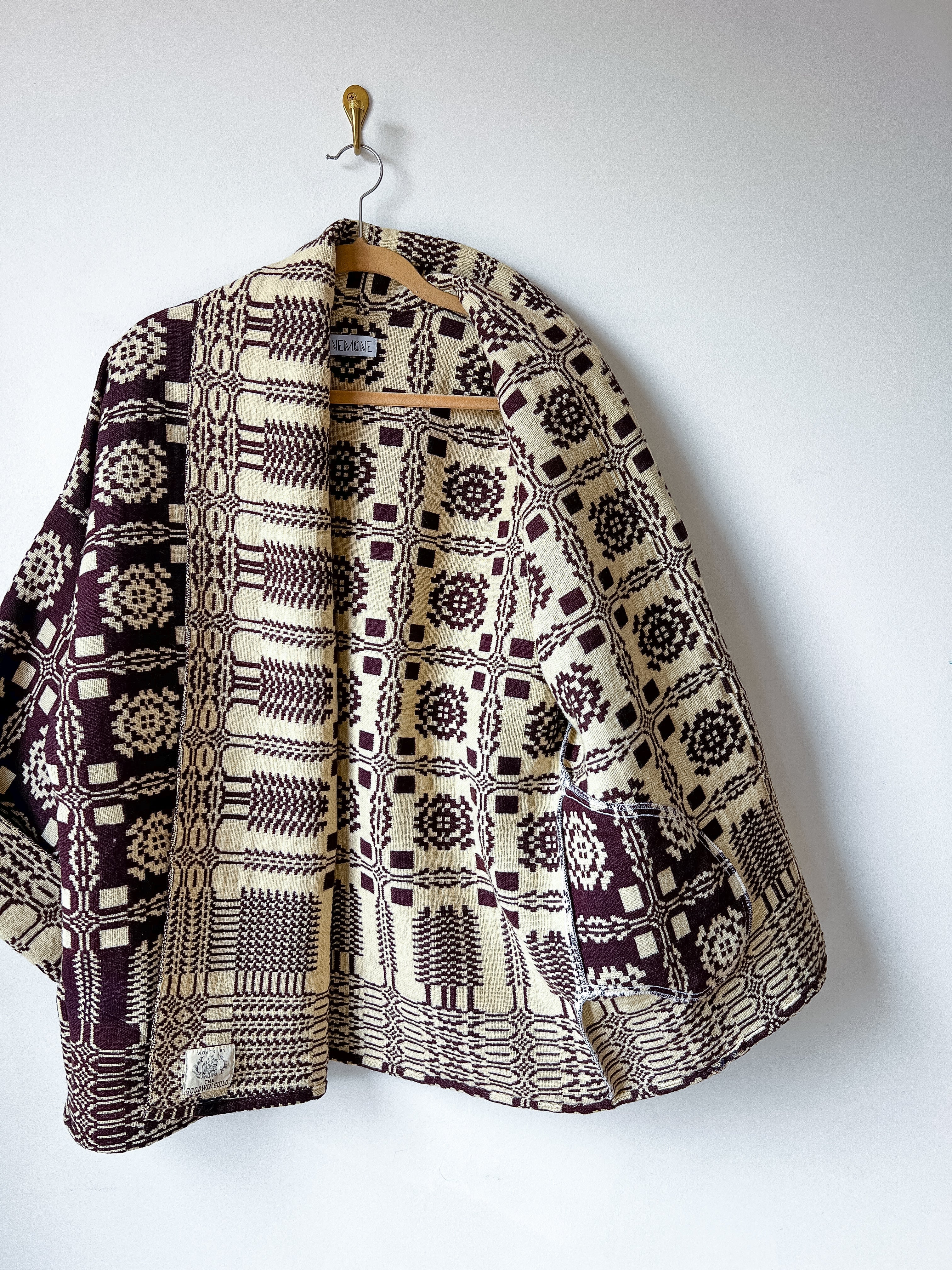 One-of-a-Kind: The Goodwin Guild Woven Coverlet Cocoon Coat (flexible sizing)