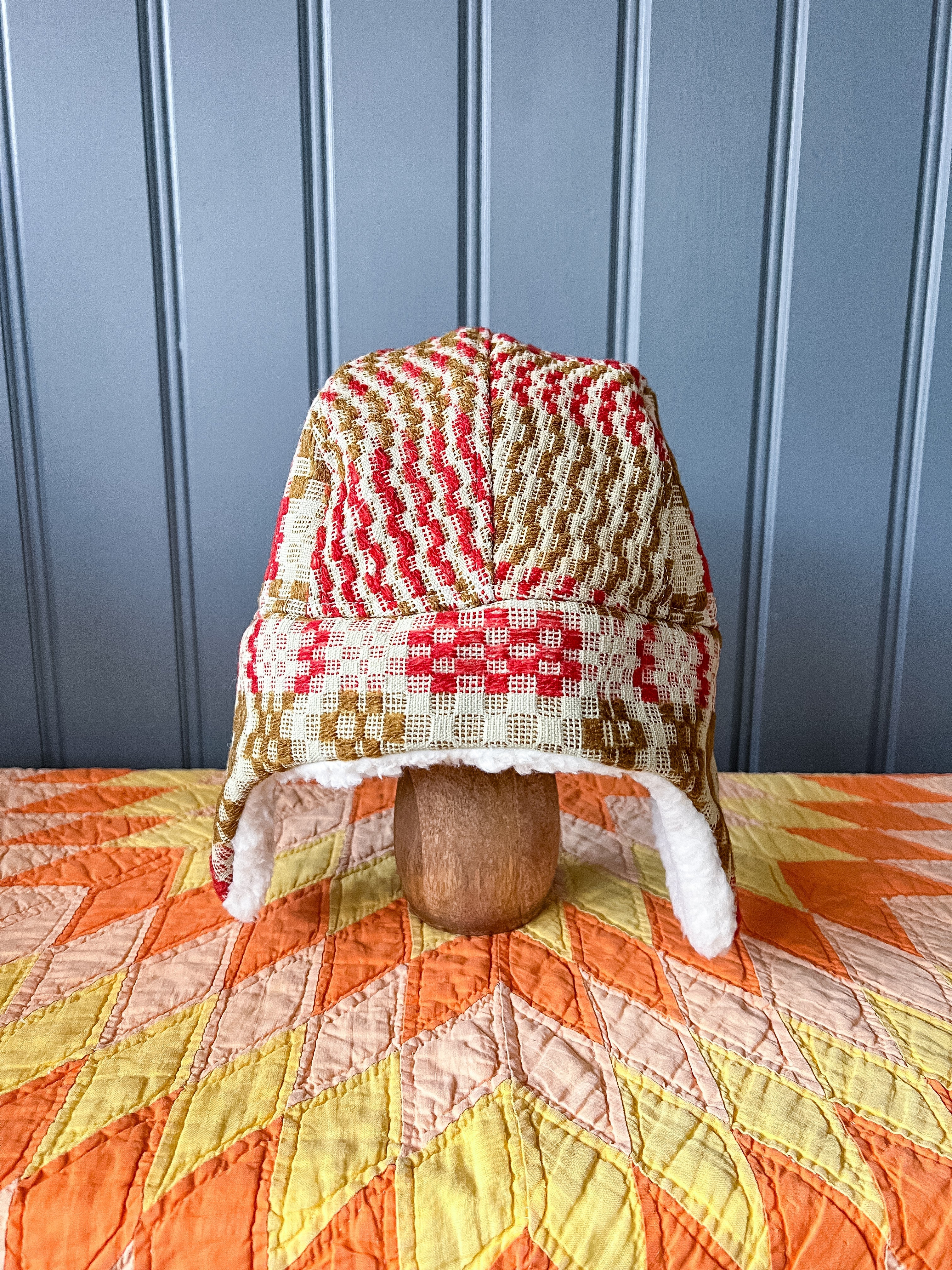 One-of-a-Kind: Coverlet Aviator Hat (Adult L)