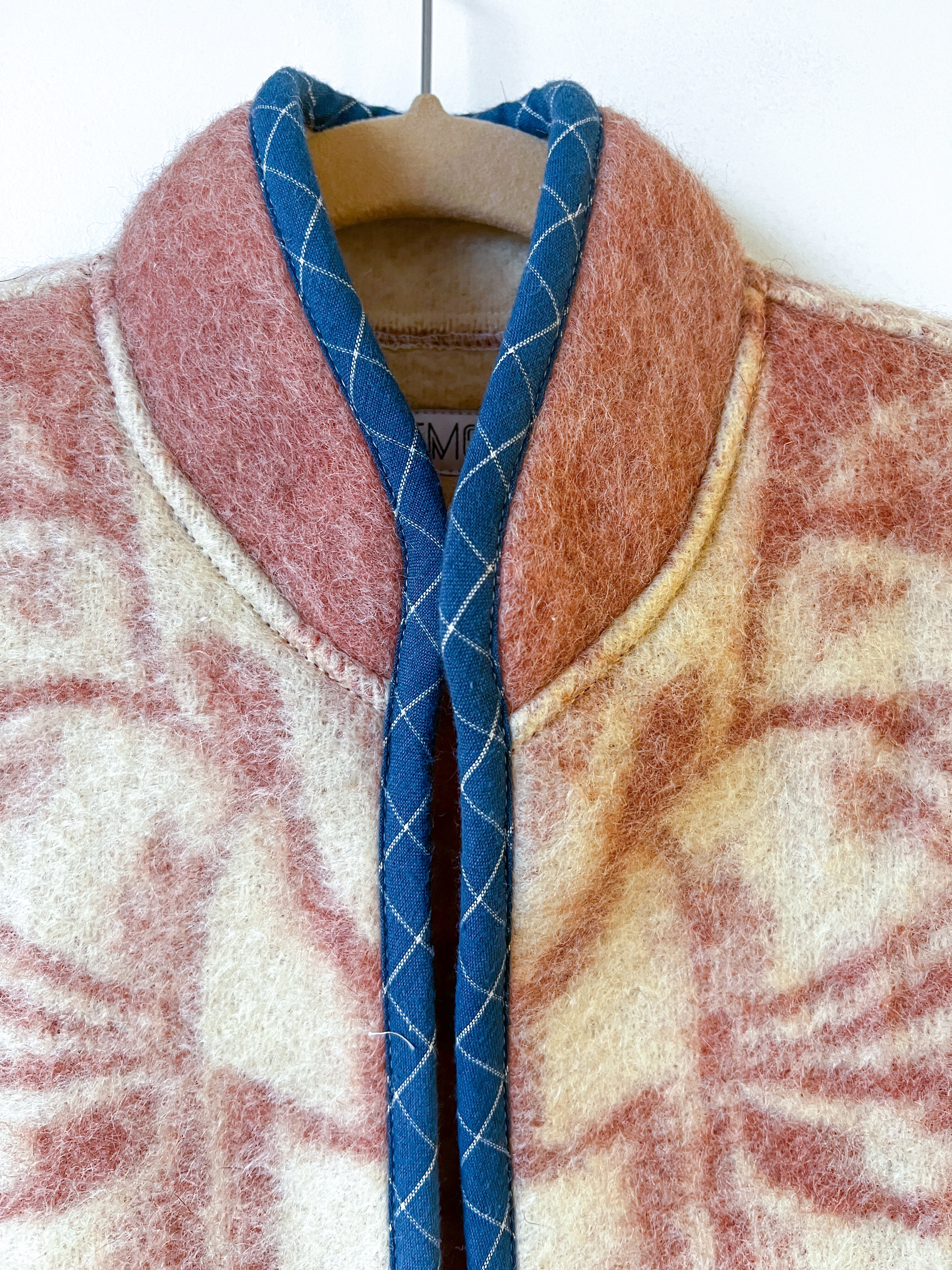 One-of-a-Kind: Vintage Golden Dawn Wool Blanket Vest #2 (XS-M)