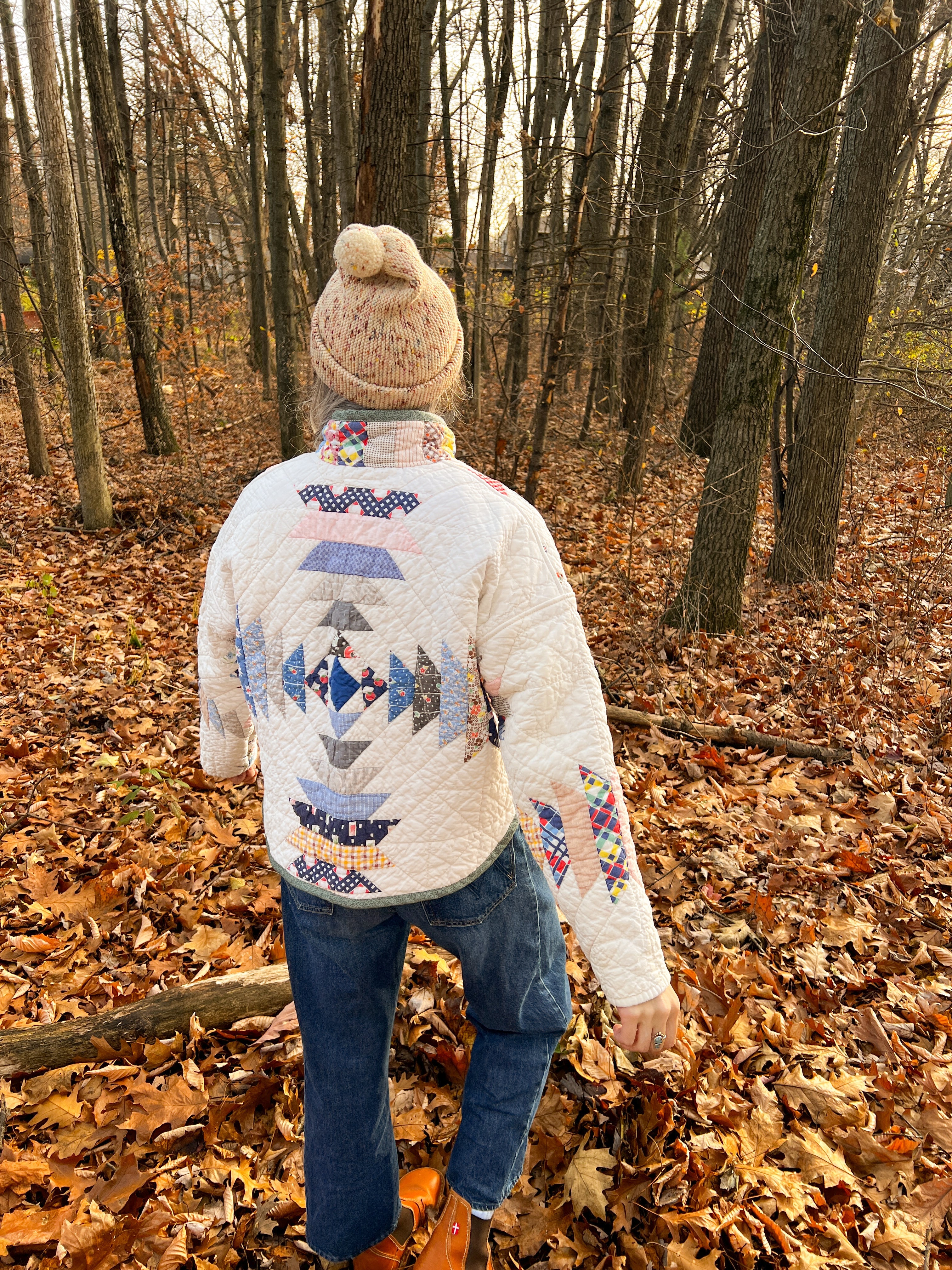 One-of-a-Kind: Pineapple Block Flora Jacket (S)