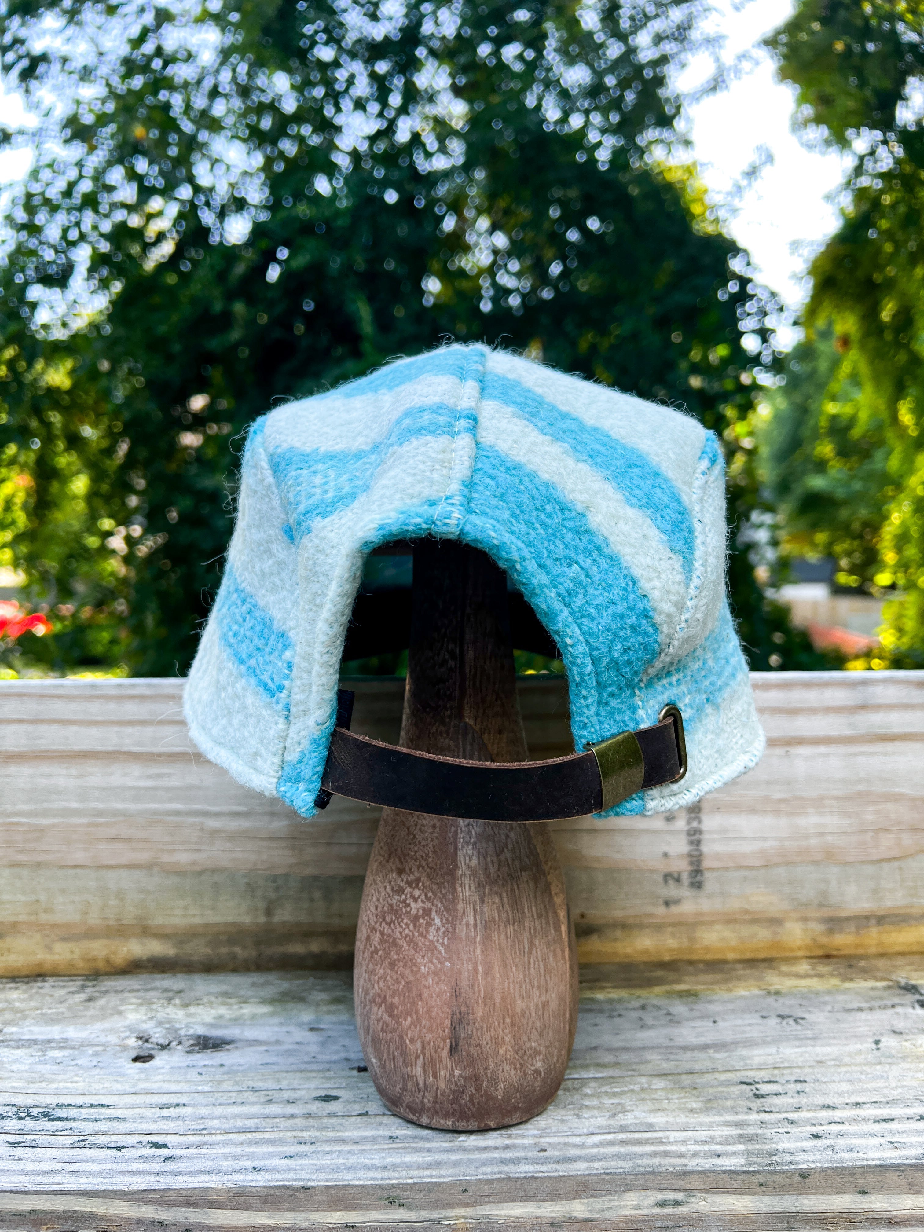 One-of-a-Kind: Ukrainian Wool Blanket 5 Panel Hat (Large)