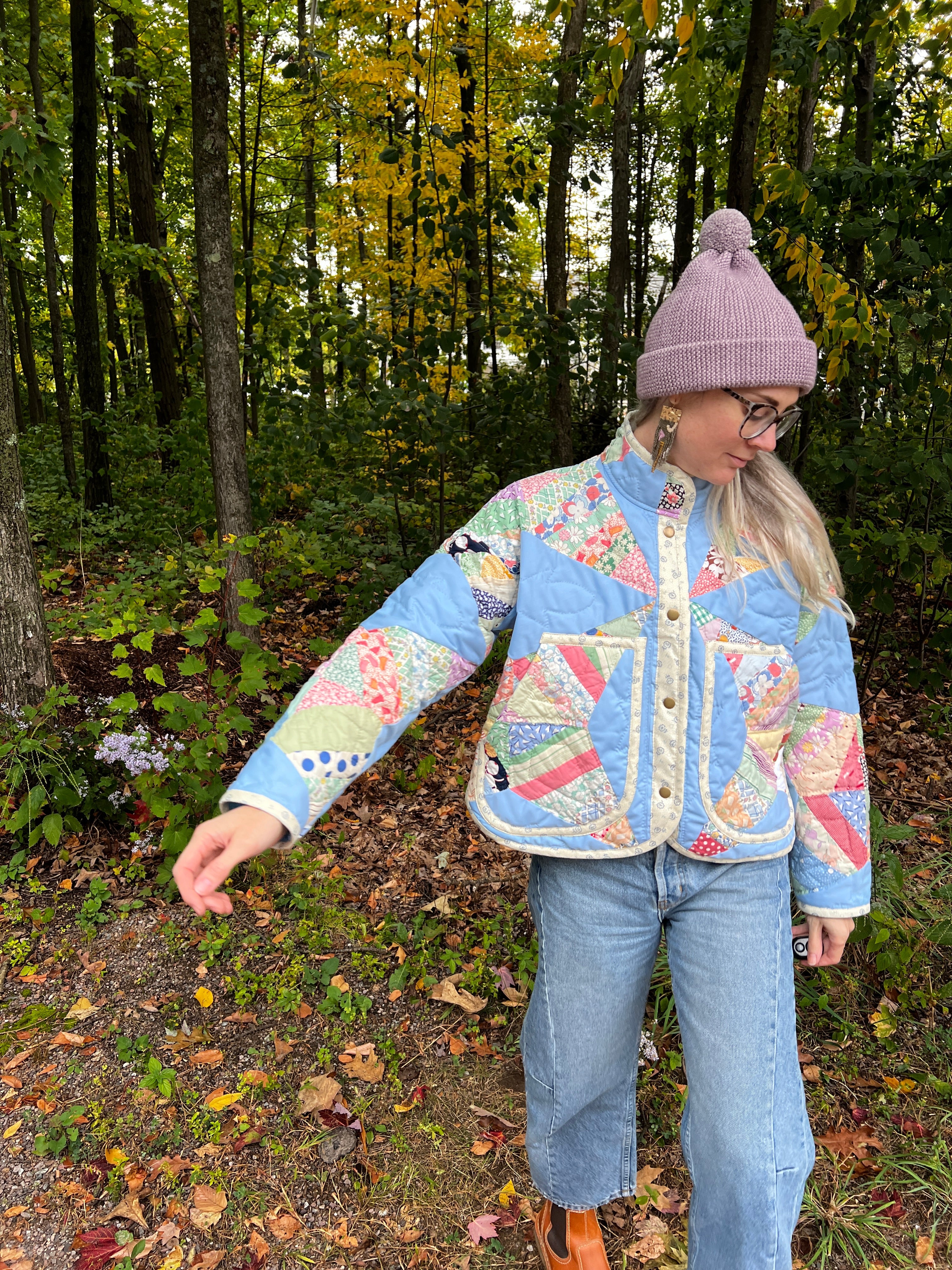 One-of-a-Kind: Rocky Road to Kansas Flora Jacket (S)