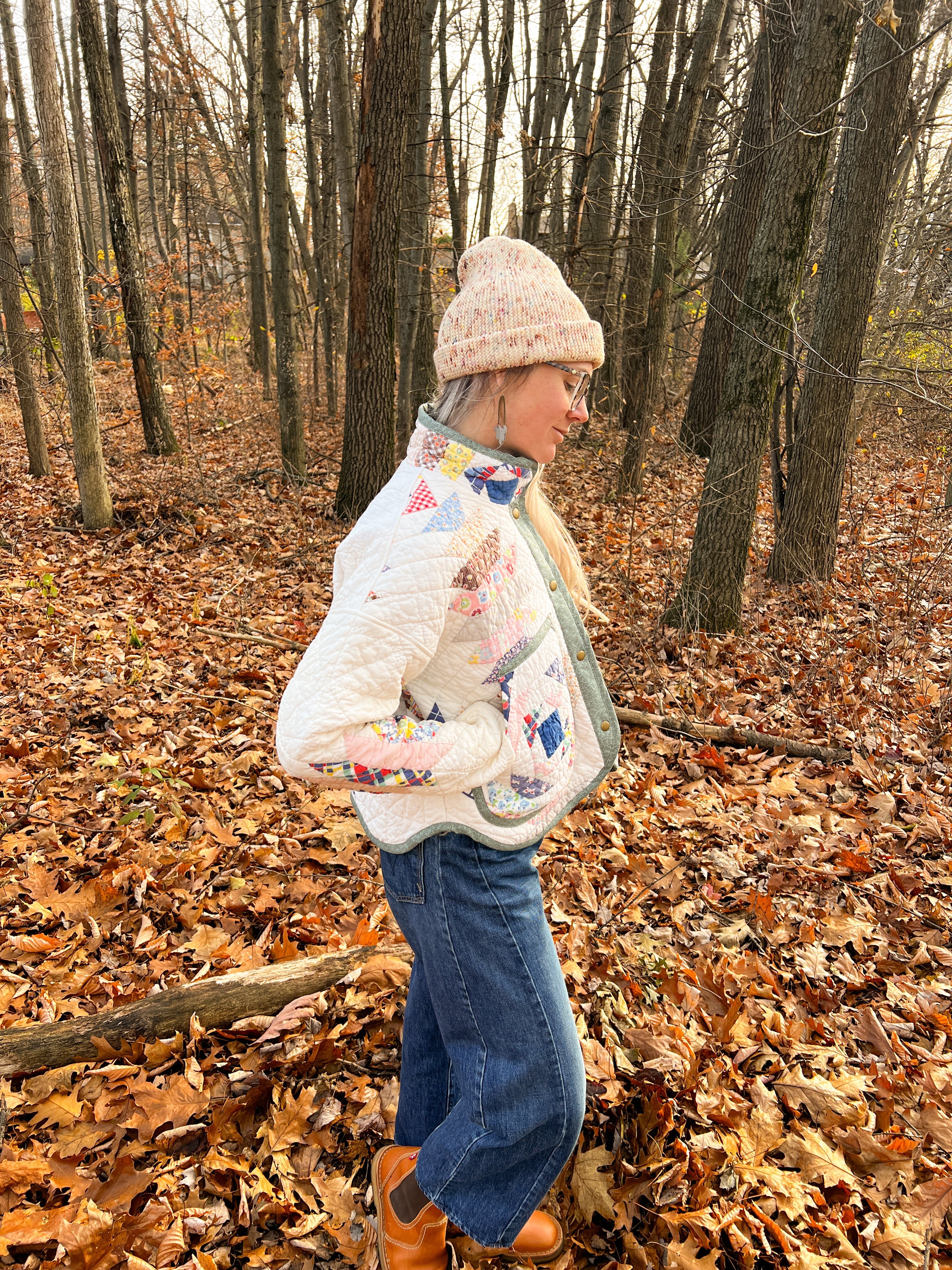 One-of-a-Kind: Pineapple Block Flora Jacket (S)