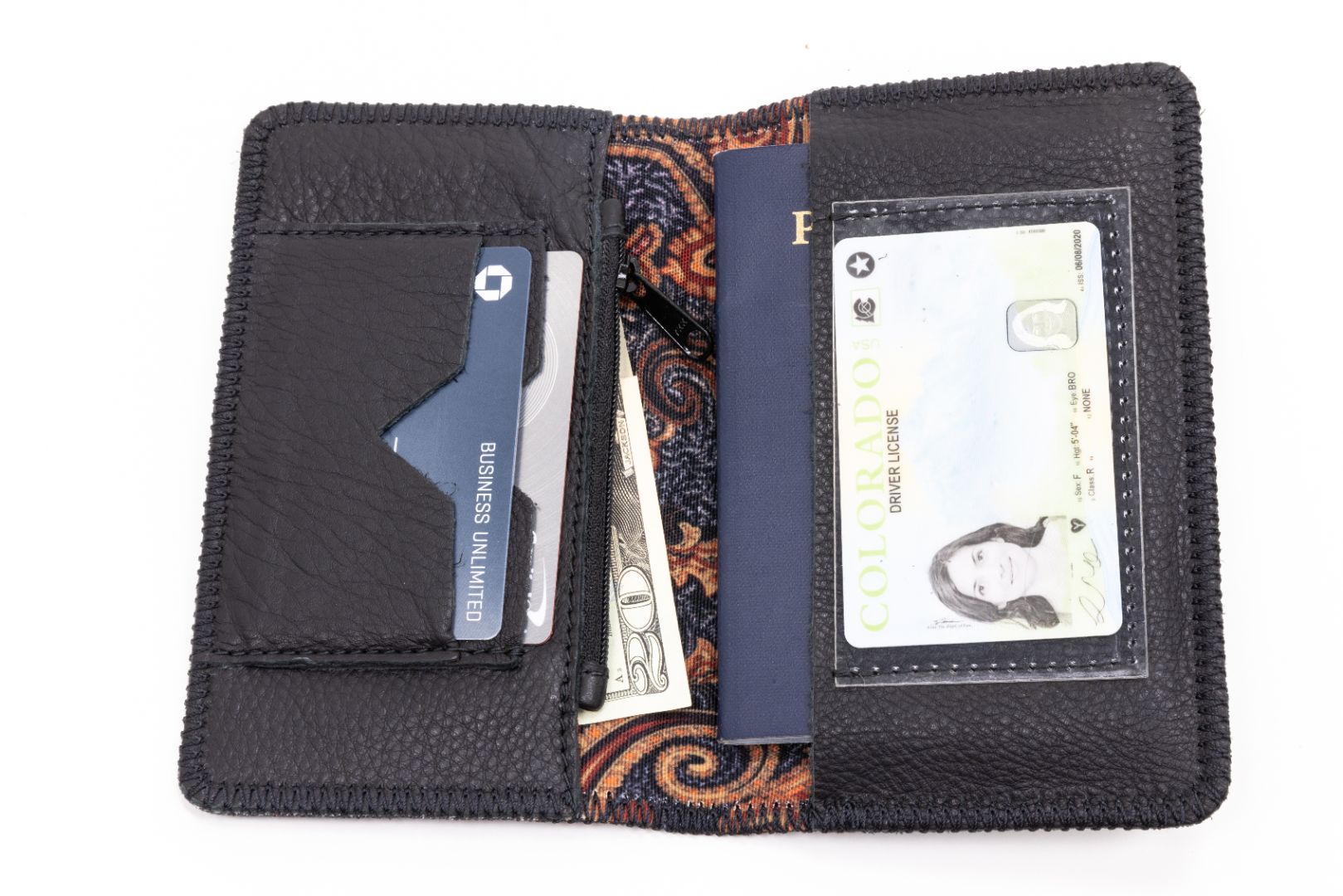 Black Travel Wallet