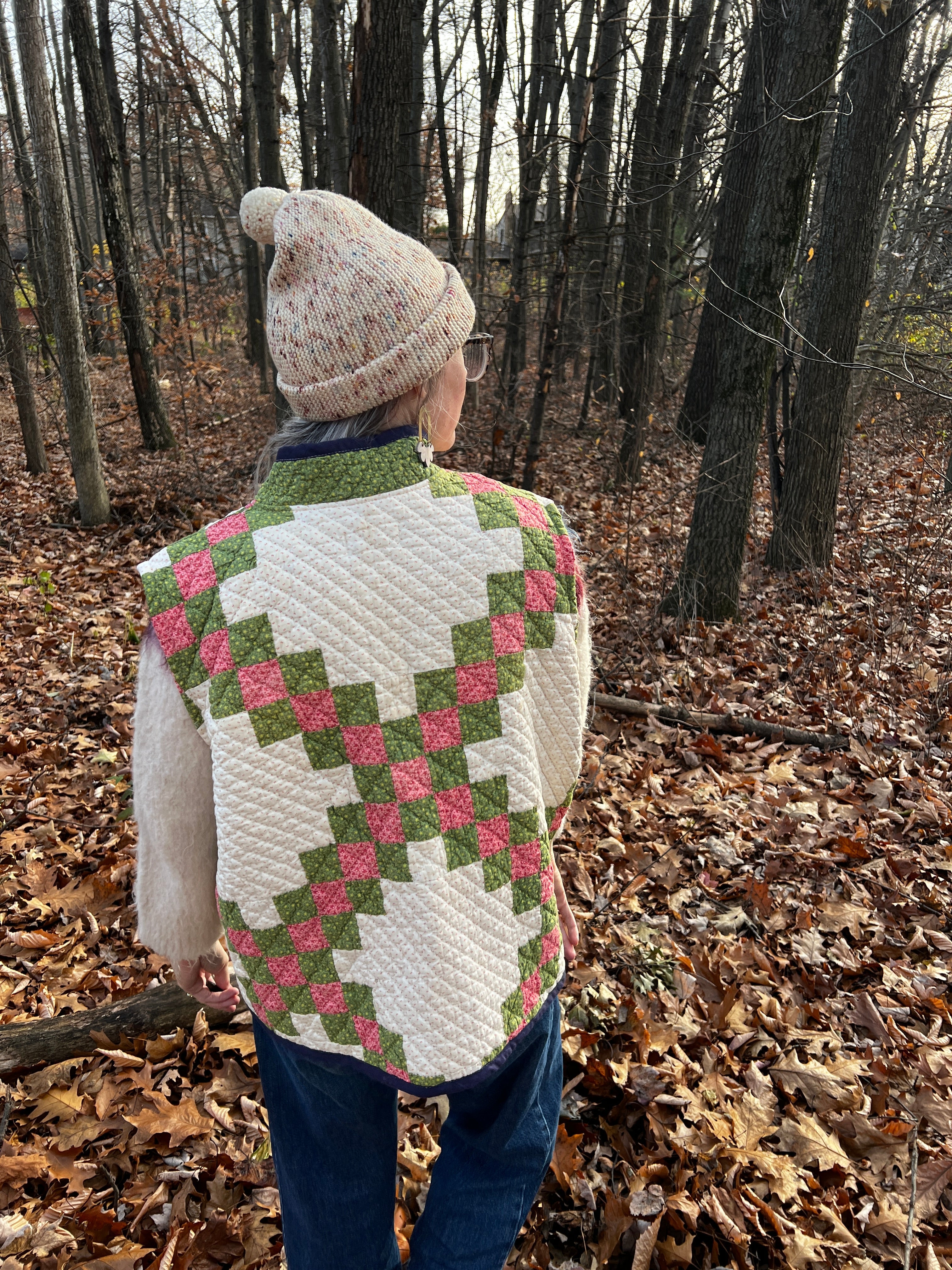 One-of-a-Kind: Irish Chain Quilt Vest (L/XL)