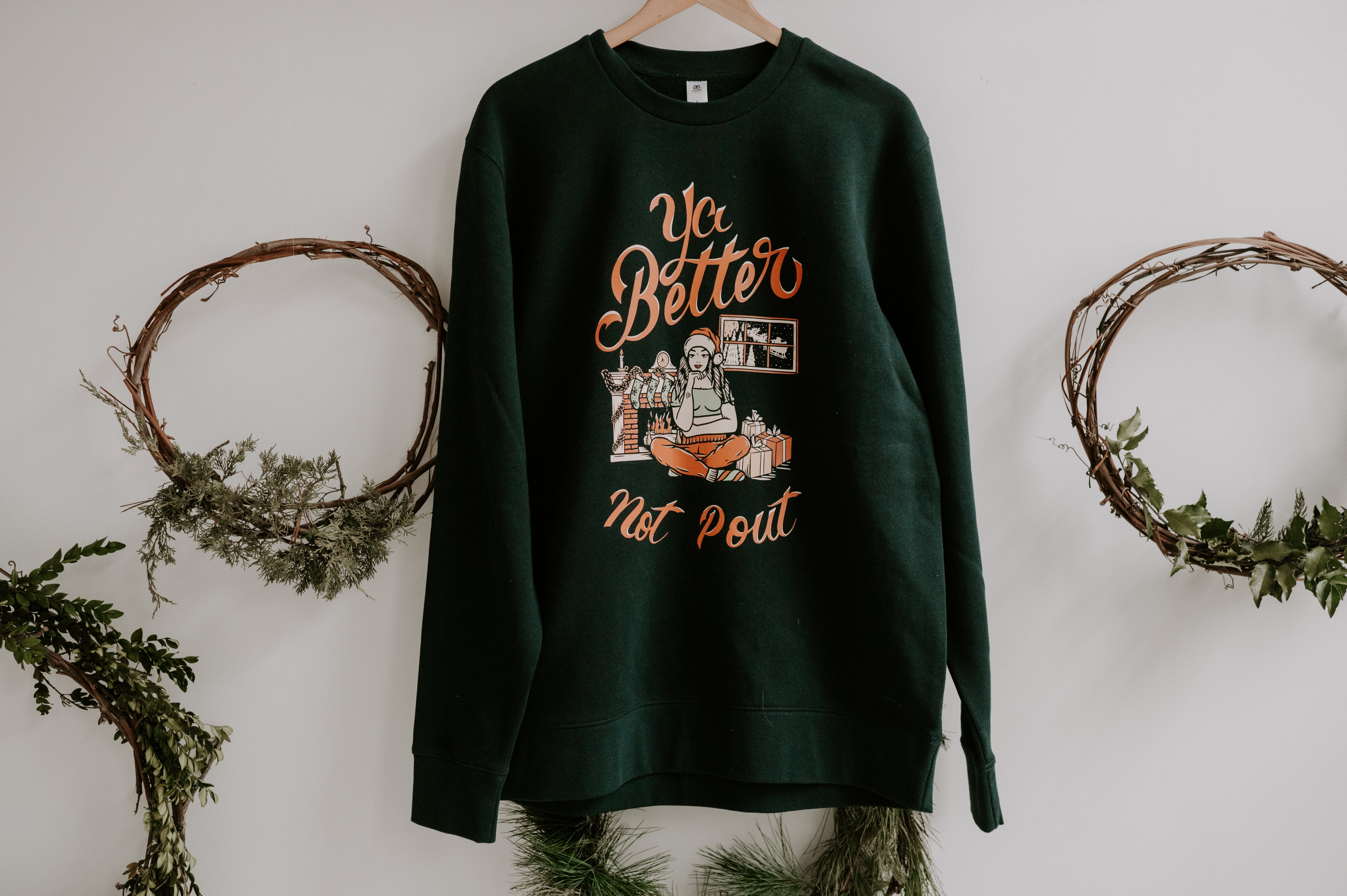 Ya Better Not Pout Christmas Crewneck