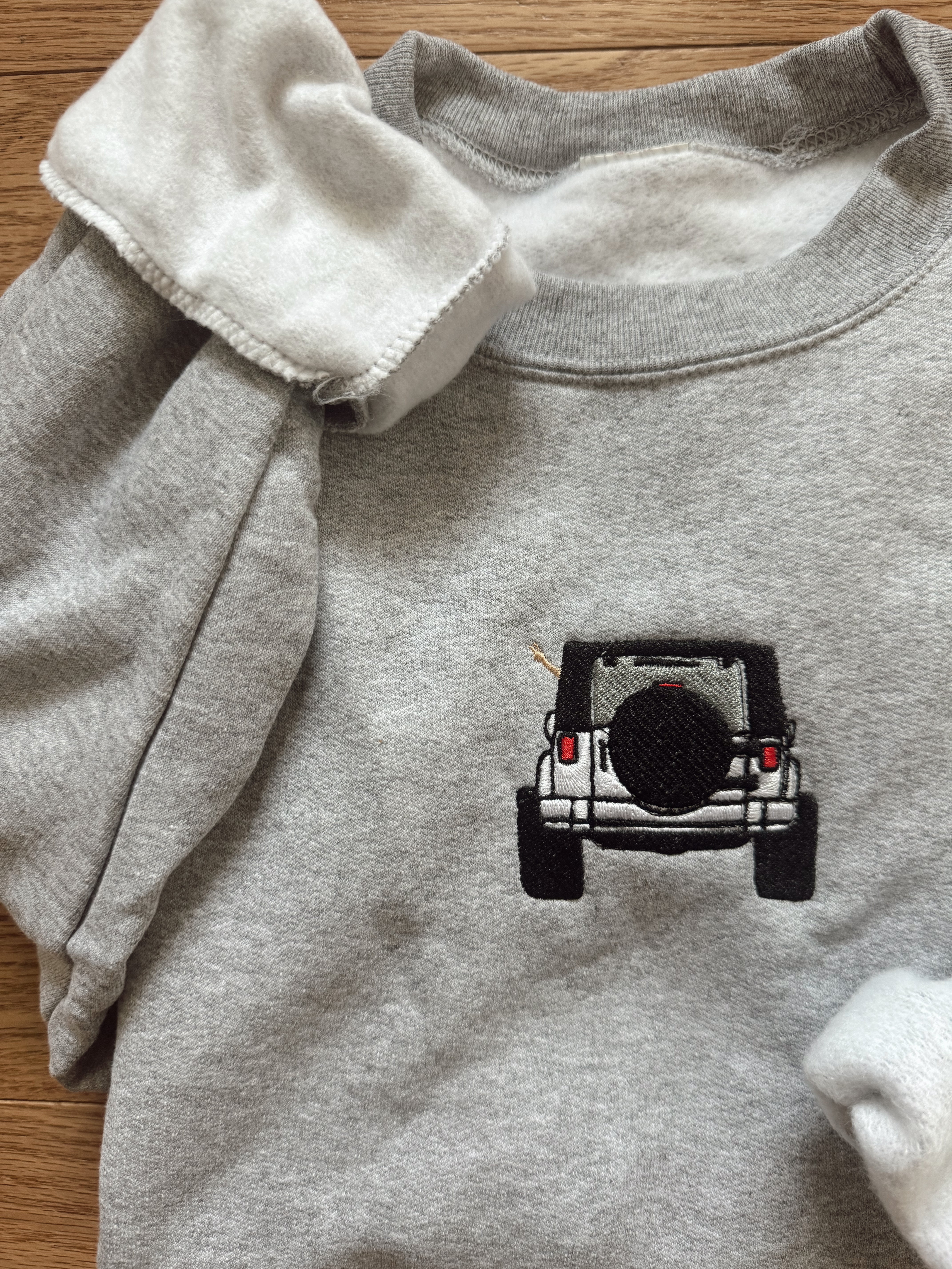 Customizable Wrangler Girlie Crewneck (Pick Your Color Jeep)