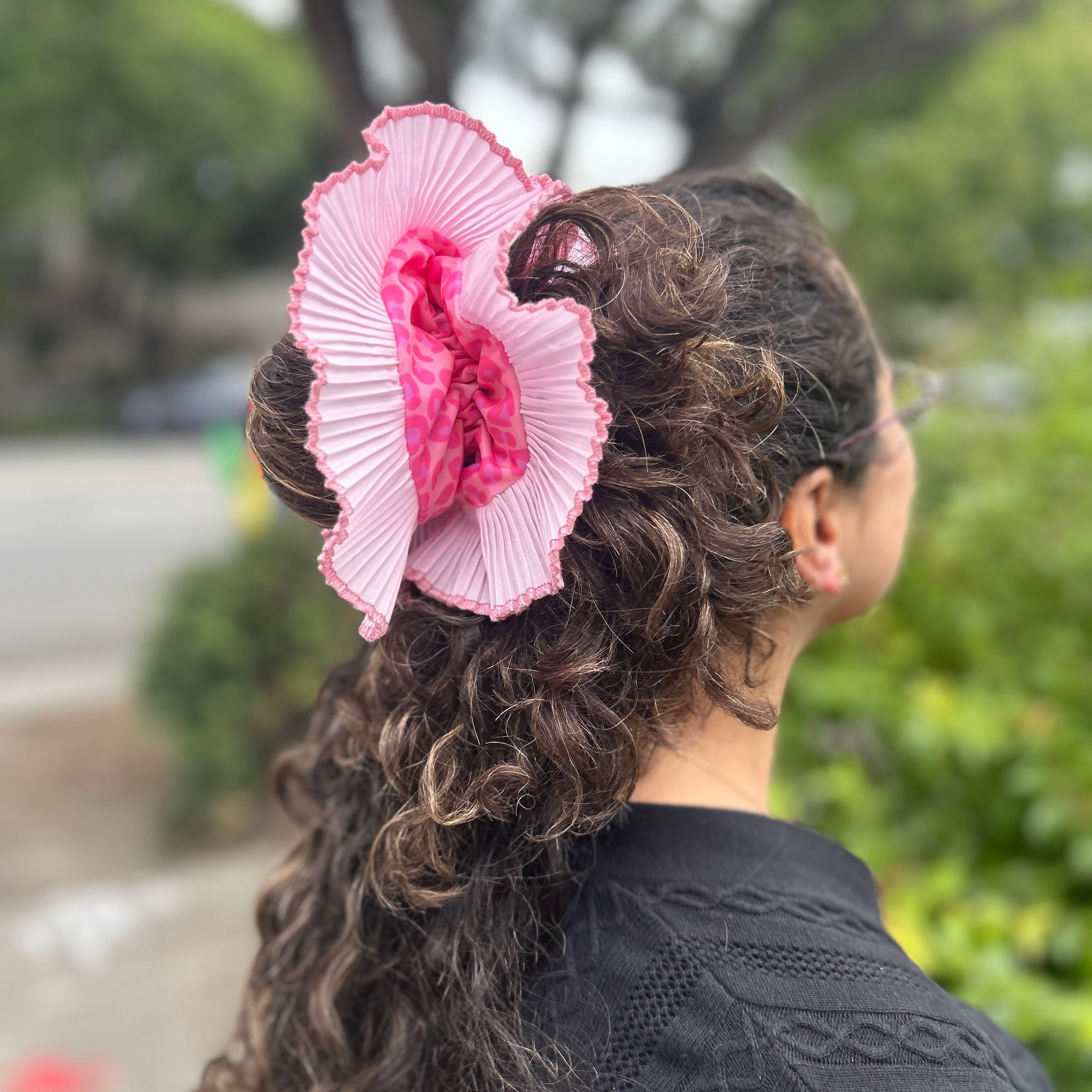 Oversized Scrunchie - Pink Gold XL Double