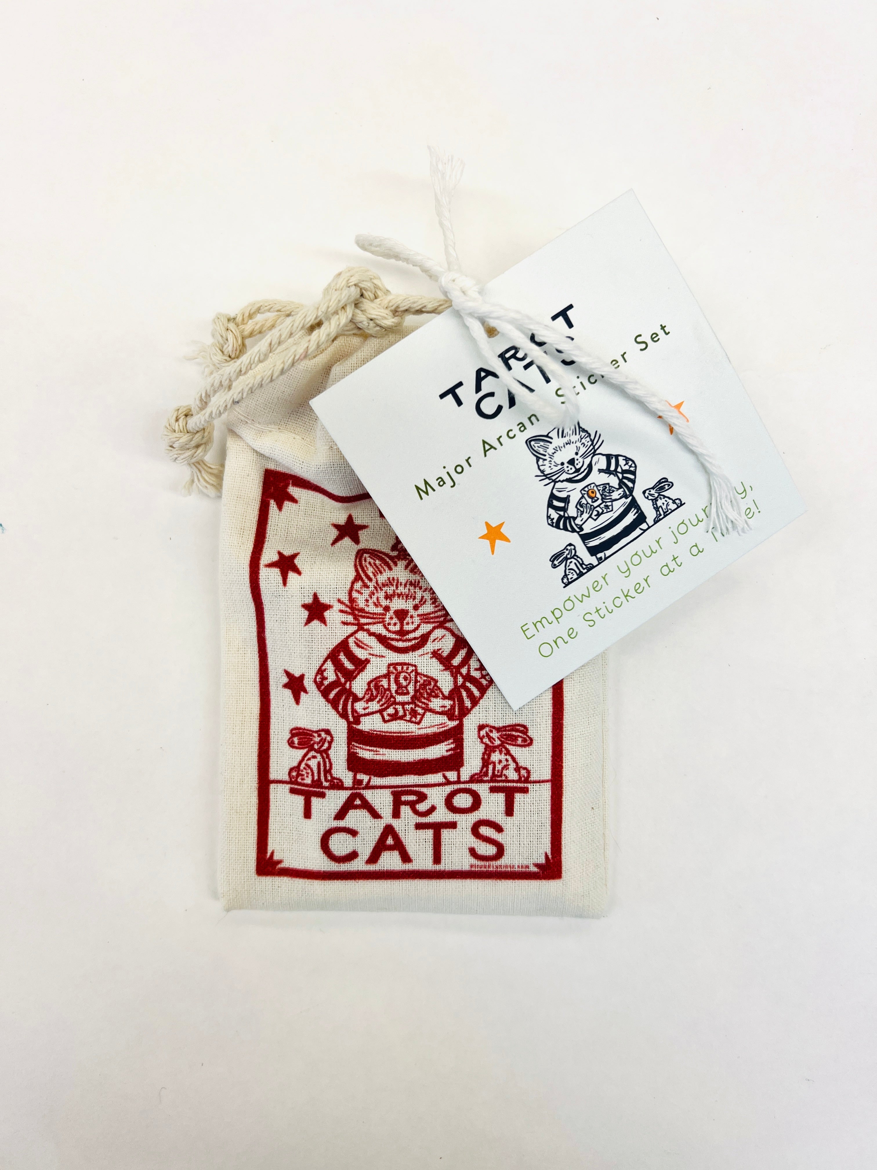 Tarot Cat Sticker Pouch - Major Arcana set of stickers