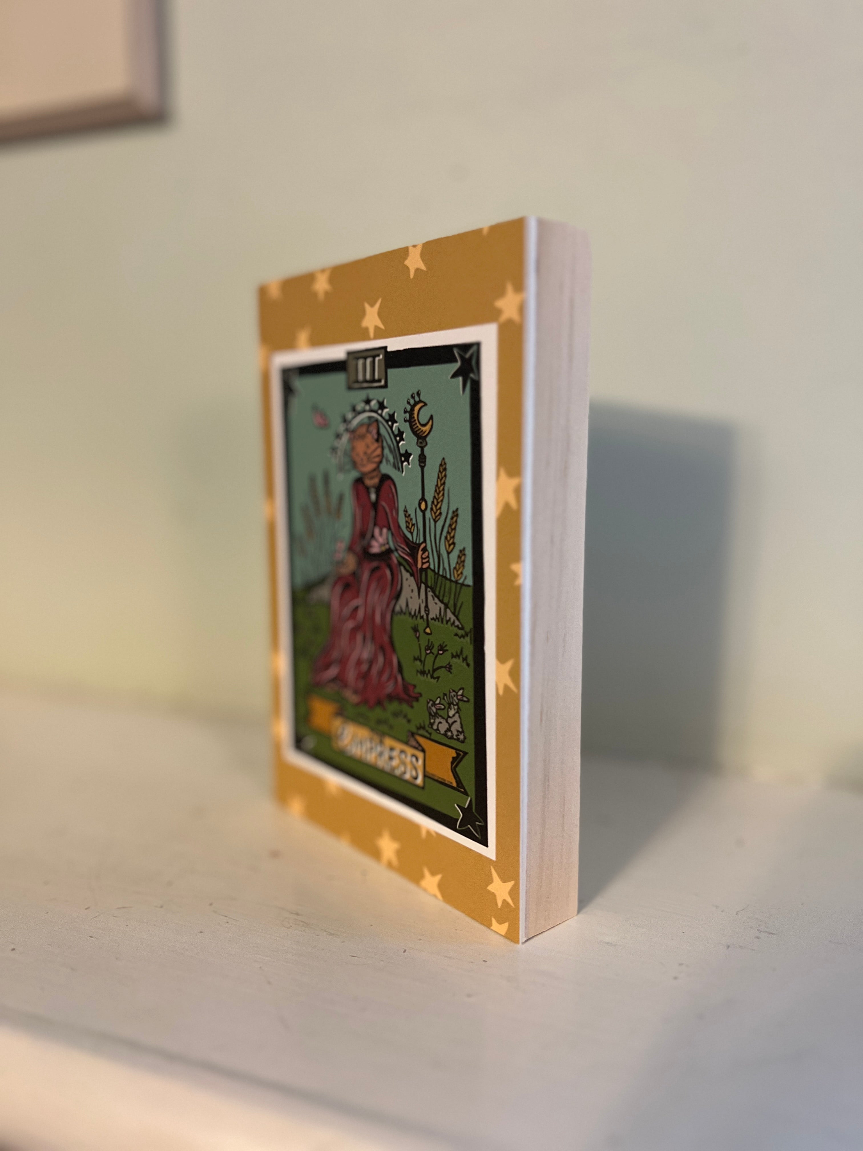 The Empress Tarot 4" x 6" Wood Block - ready to hang