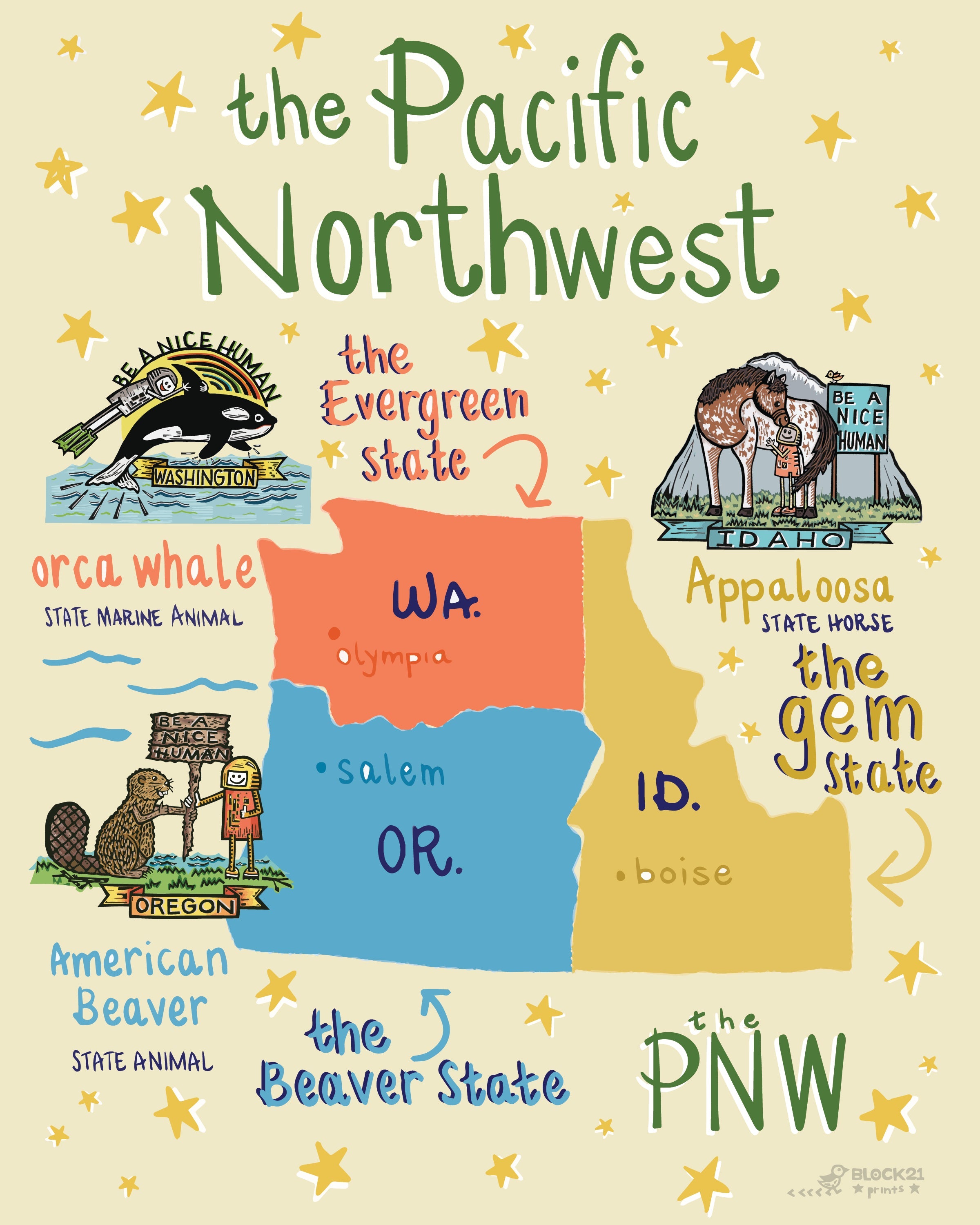 Pacific Northwest Fine Art Print 8 X 10