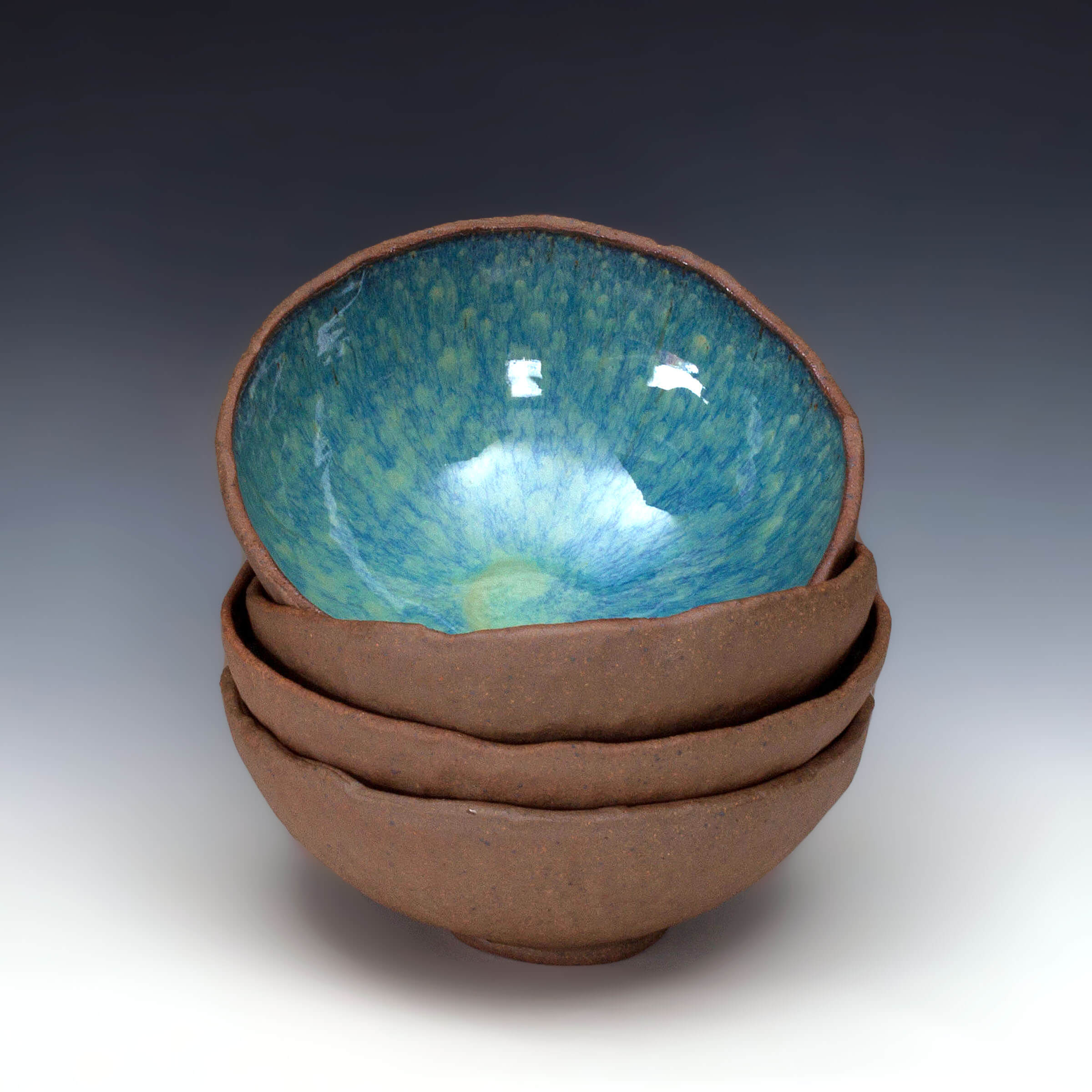 SHELL BOWL in Serena Blue Glaze