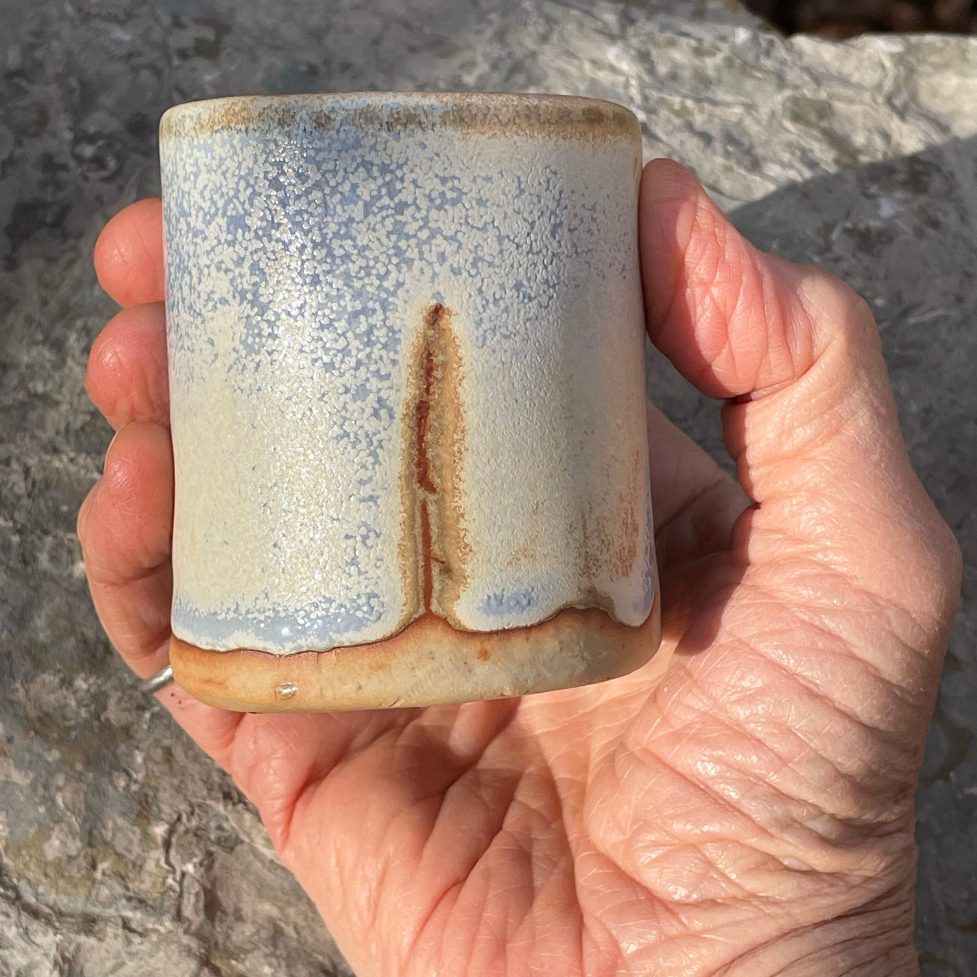 Stoneware Tiny Face Tumbler (#B)