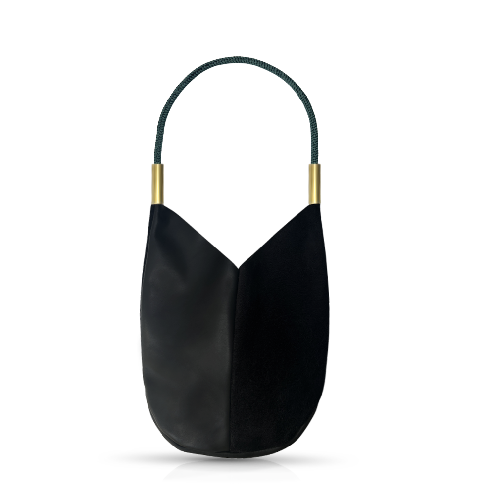 Mermaid Purse | in Black Leather