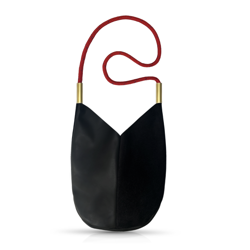 Mermaid Purse | in Black Leather