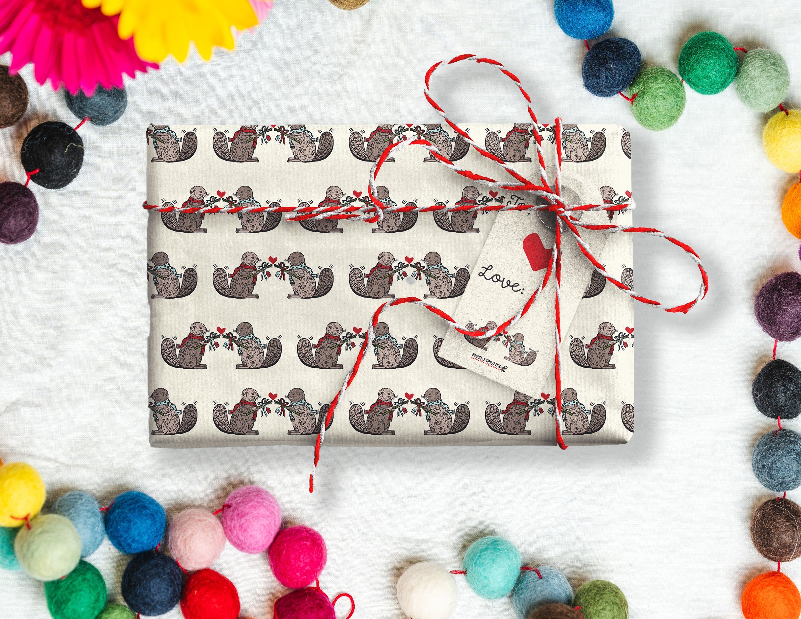 Holiday Beaver Pals Wrapping Bundle