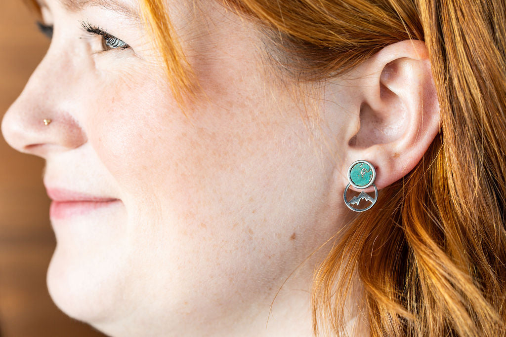 Interchangeable Studs - Silver Mountain + Fringe