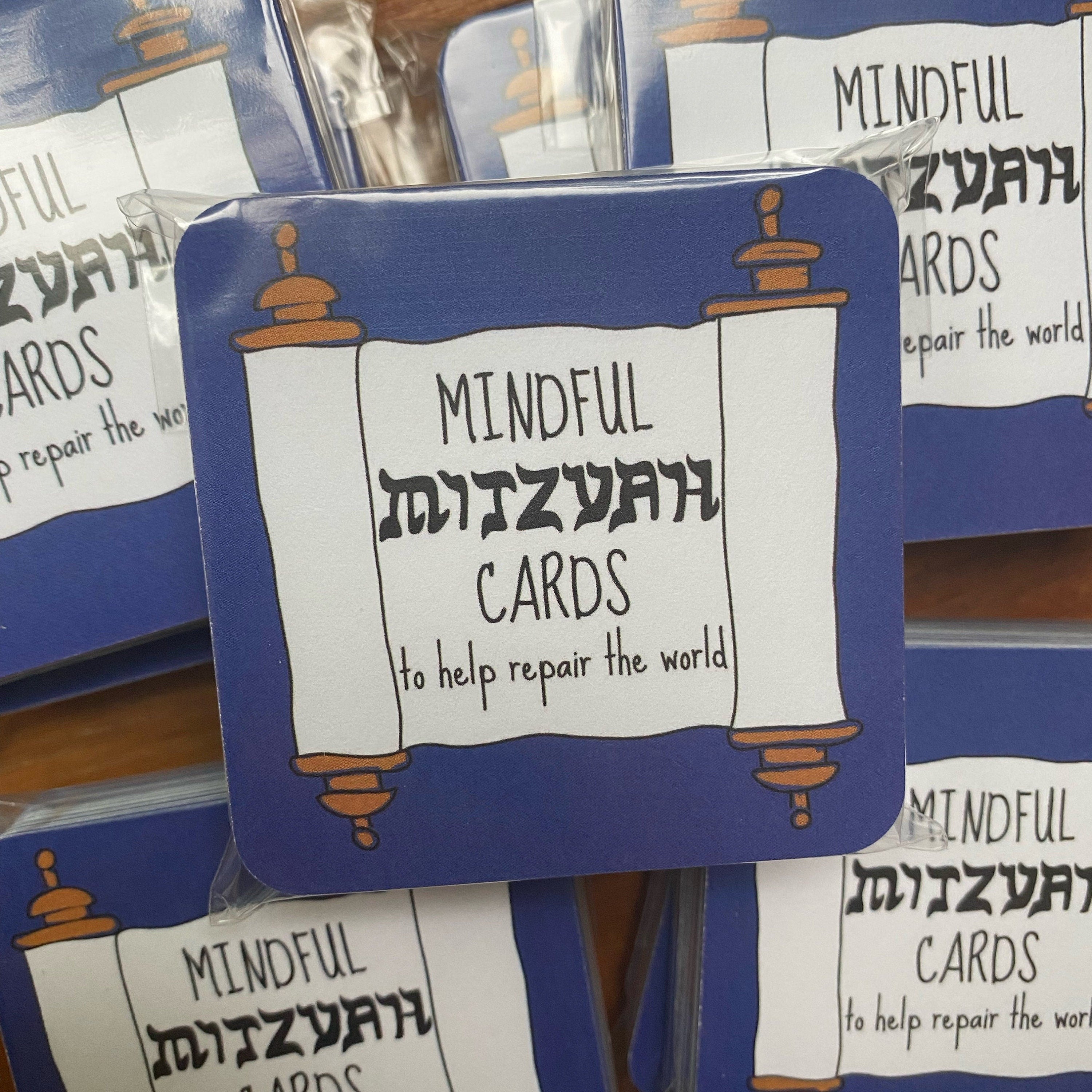 Mitzvah Good Deed Kindness Mindfulness Cards Hanukkah Bar Mitzvah Bat Mitzvah Gift