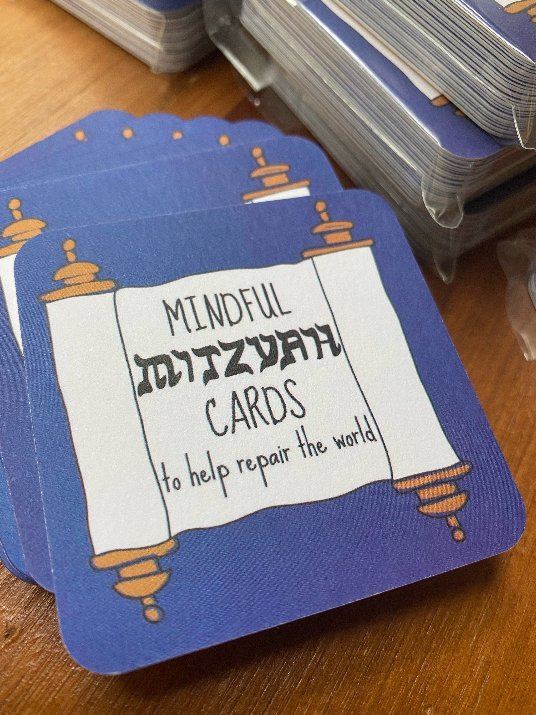 Mitzvah Good Deed Kindness Mindfulness Cards Hanukkah Bar Mitzvah Bat Mitzvah Gift